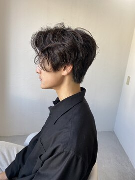 メンズカット バイ ソイクフ(メンズカット by SOY-KUFU) 20代30代40代◎MEN'S HAIRフェザーパーマブラウン