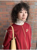 暗髪パーマ◎黒髪パーマ×ハードパーマ×レイヤーカット
