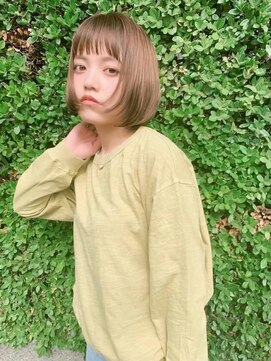 コンティロミー(CONTI ROMMY.) 大人ボブ◎短め前髪◎小顔パールベージュ髪質改善20代～50代