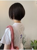 ショートボブ/黒髪ショート/丸みショート