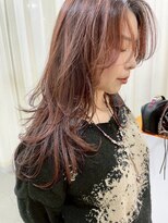 エダメ(EDAME)&nbsp;ハイレイヤー/大人ヘア/レッドカラー