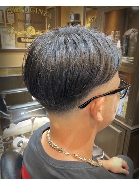 スキンフェード　73分　長めフェード　新潟市中央区床屋　女池