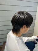 メンズマッシュウルフ×ナチュラルストレート
