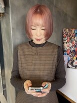 ザ ヘア ディードットログ(The hair D.Log)&nbsp;ピンクベージュ　ダブルカラー　レイヤーカット