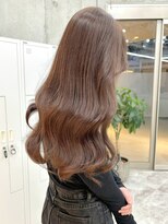 アロ 梅田(alo) 【苗代萌】1回ブリーチでできるミルクティーブラウン