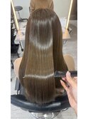 オリーブベージュ×髪質改善COREトリートメント