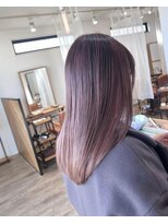 アーブルポンテ(ARBRE ponte)&nbsp;ブリーチデザインカラーカシスピンク髪質改善トリートメント