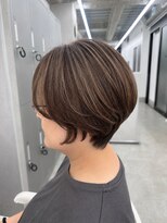 ロエ 元町店(Loe)&nbsp;元町ショートカット白髪ぼかし白髪染めハイライト髪質改善ボブ
