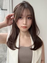 ハニーシブヤ(HONEY shibuya)&nbsp;モカブラウン/顔まわりカット/髪質改善/脱白髪染め３