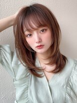 エイミーバイアフロートザガーデン 浦和店(amie by afloat the garden)&nbsp;顔周りも可愛いフェイスレイヤー/ハッシュカット【浦和】