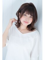 ラミ(L'ami)&nbsp;【東 純平】大人かわいい アンニュイカール 外ハネ ラフ ミディ