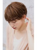 大人可愛い20代30代40代黒髪前下がりショートボブ丸みショート◎