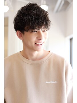 ソイクフ(SOY KUFU) 大人20代30代40代◎MEN'S HAIRアッシュブラックマッシュパーマ