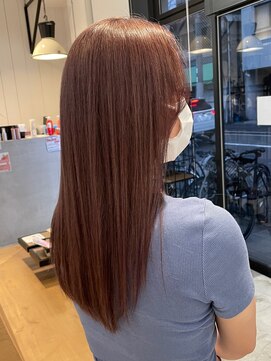 バッテリー ヘアアンドメイク 塚本店(Battery hair&make) pink beige