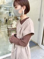 エマ 中山店(EMMA)&nbsp;耳かけ　ボブ　ショートボブ　レッドブラウン