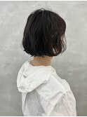 ぱつっとパーマボブ