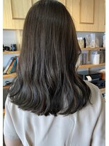 ミディアム×オリーブベージュで秋カラー　20代30代40代50代