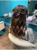 お花ヘアー