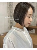 ハイライトカラー/ボブ/アッシュカラー/20代/30代/40代