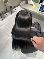 ロンドメリア 天神大名店(Lond Melia) ★くびレイヤーエモージュインナーグレージュ前髪ピンクベージュ