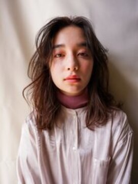 ディジョン(Dijon) 韓国顔まわりレイヤーカットグレージュオリーブベージュブラウン