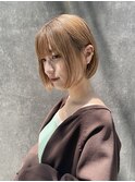 美髪ピンクブラウン【髪質改善/縮毛矯正】