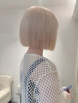 ベレーザ 渋谷(BELEZA)&nbsp;9382渋谷ブロンドホワトアッシュハイトーンカラーレイヤーボブ