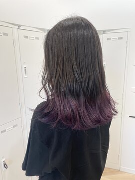 アーチバイケンジ(arch by kenje) 裾カラー★ヴァイオレット