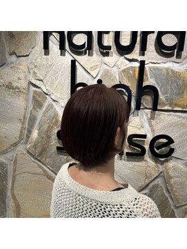ナチュラルハイセンス 本店(natural high sense) 艶カラー×ボブ 似合わせカット/町屋駅