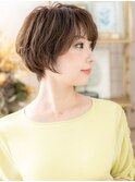 ■似合わせカットくせ毛風抜け感丸みショート611北浦和30代40代