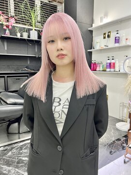 チュダック(ChuDuck) 韓国風《ペールピンク》ハイトーン/ケアブリーチ/ダブルカラー