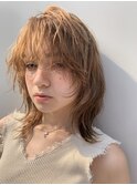 【新宿】ブリーチなしダブルカラーウルフレイヤー20代30代40代
