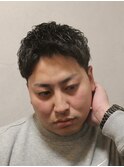 ツーブロックショート