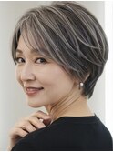 大人女性お悩み解消◎白髪ぼかしハイライトカラー【高槻】