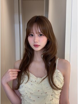 ノク(nok) 内巻きヘア_くびれヘアアプリコットオレンジ