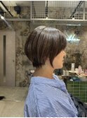 ミニウルフレイヤーカット顔周り前髪韓国ショートボブ/横浜