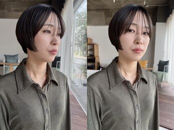 グラス(glass)の写真/実力派Stylistが創るどこから見てもシルエットがキレイでトレンド×再現性◎なショートヘア！