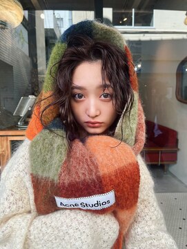 ヒュージ 表参道(huge) レイヤーカット/くせ毛風パーマ/ニュアンスパーマ20代30代