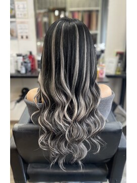 リブレ(Rebre) Black×Silver Balayage Extention☆☆