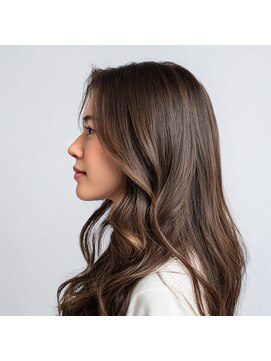 クオーレ(CUORE) バレイヤージュ ハイライトデザインカラー　白髪ぼかし