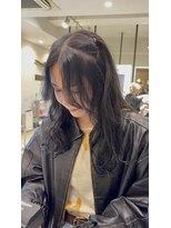 マティス 室見店(MATISSE)&nbsp;黒髪ロング × 顔まわりレイヤーでつくる大人の抜け感ウェーブ
