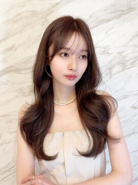 ☆オリーブグレー/韓国風巻き/レイヤーカット/髪質改善/縮毛矯正