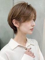 ロンドエニカ 大宮(Lond enika)&nbsp;黒髪カタログ/ショート/オリーブグレー/小顔に見せるヘア☆175