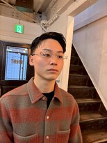 ビーバイエイトジェンツ(Bee by EIGHT GENTS)&nbsp;MEN’S HAIR/サーフカール/刈り上げセンターパート/心斎橋