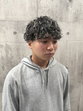 メンズアンダーバーホワイト 南海難波店(Men's _WHITE) 波巻きスパイラル×ハイライト