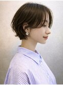 大人可愛い20代30代パーマ小顔ショートボブナチュラルショート