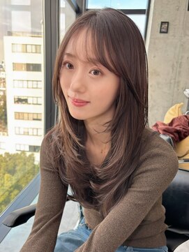 ディーエックス ウエスト(Dxxxx WEST) 小顔見え◎大人くびれレイヤー×シアーベージュ KAITO