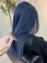 アクト 原宿(ACT)&nbsp;ネイビーブルー/ハイトーンカラー/ケアブリーチ/ダブルカラー