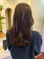 ヘアーアイスカルテット(HAIR ICI QUARTET)&nbsp;ブリーチなしカラー◎ロング春カラー×透明感グレージュ