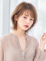 アンフィニー 銀座(ANFINI)&nbsp;ウルフショートボブ×透明感ベージュ